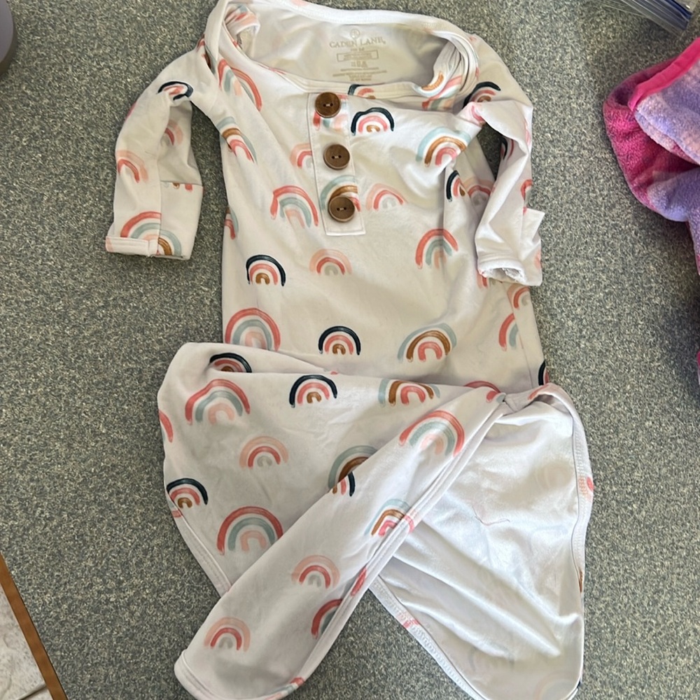 Caden Lane Knot Gown rainbows